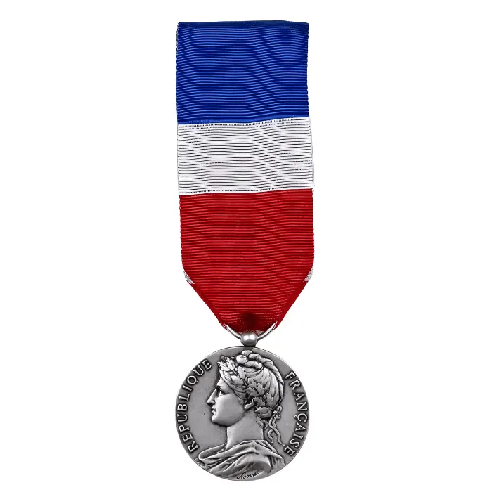 achat médaille du travail argent 20 ans