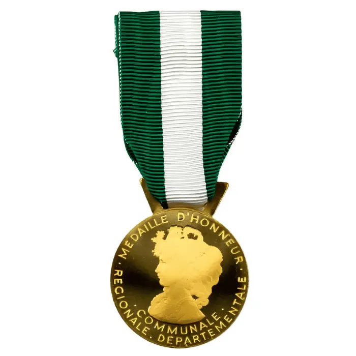 Achat medaille du travail Médaille d’Honneur régionale, départementale et communale 30 ans Bronze patiné La Monnaie de Paris Grade Vermeil