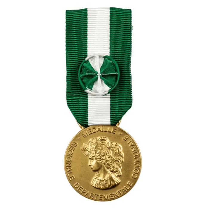 Achat medaille du travail départementale et communale 35 ans – Bronze – Grade Or recto