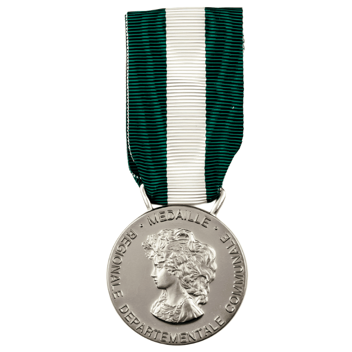 Achat médaille du travail régionale, départementale et communale 20 ans La Monnaie de Paris Grade Argent