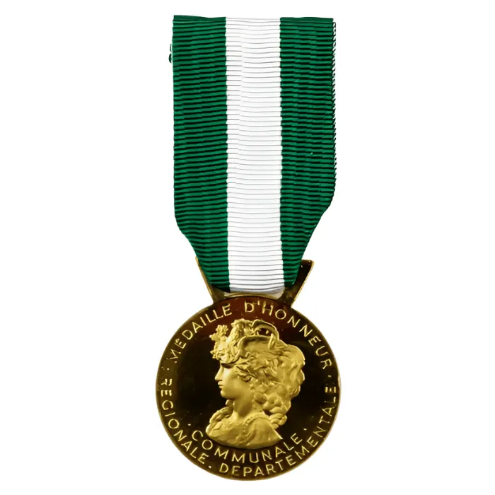 Achat médaille du travail régionale, départementale et communale 30 ans – Argent massif – La Monnaie de Paris – Grade Vermeil