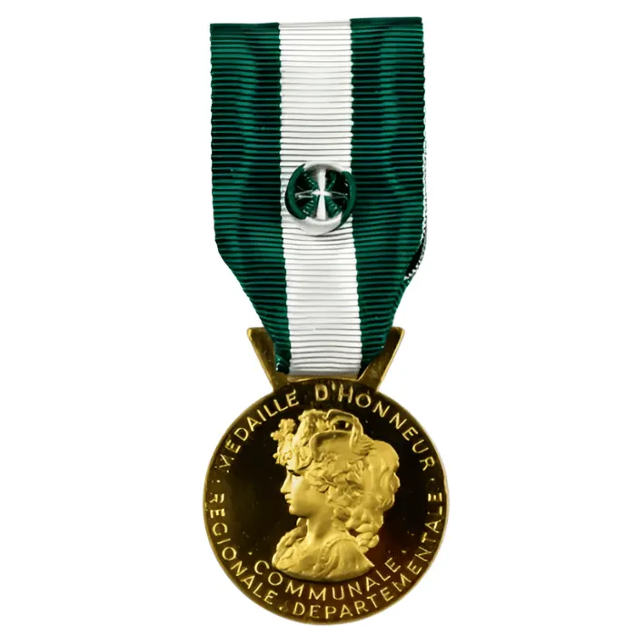Achat médaille du travail régionale, départementale et communale 35 ans – Argent massif dorée – La Monnaie de Paris – Grade Or