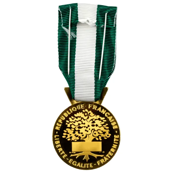 Recto Achat médaille du travail régionale, départementale et communale 35 ans – Bronze patiné – La Monnaie de Paris – Grade Or