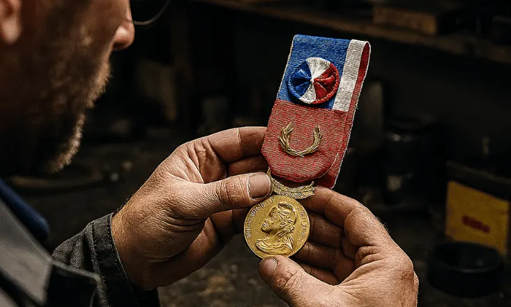 comment reconnaitre medaille travail en or